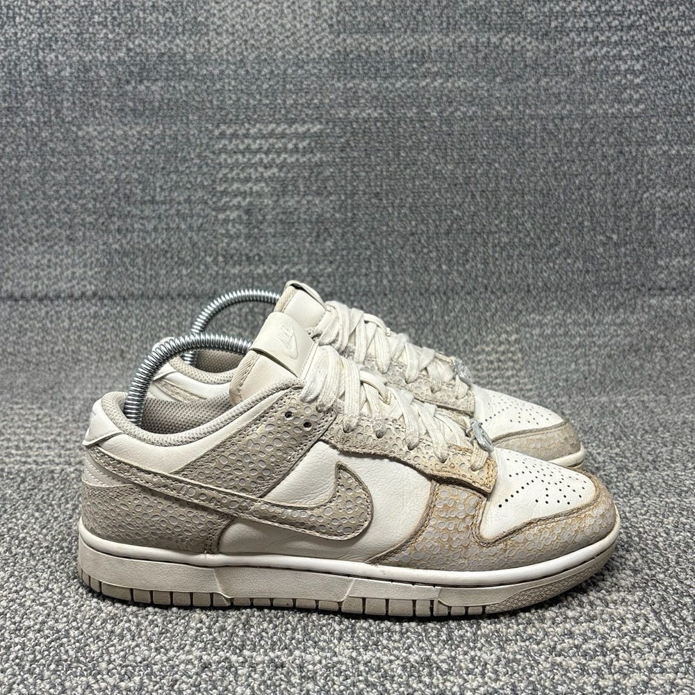 Nike Dunk Low Premium Safari Phantom Grey White Women's 7.5 FV6516-001 Sneakers